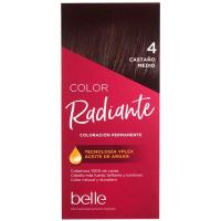 Tinte castaño medio N.4 belle, caja 1 ud.