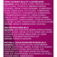 Tinte castaño medio N.4 belle, caja 1 ud.
