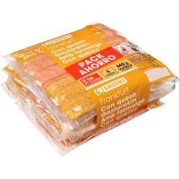 Salchichas Frankfurt con queso EROSKI, pack 4x160 g