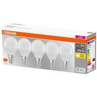 OSRAM E14 led bonbilla biribila, 5,5W, 2700K, argi beroa, kutxa 5 ale