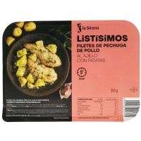 Filetes de pechuga de pollo LA SIRENA, bandeja 250 g