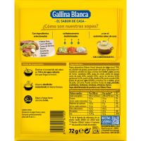 Sopa de puchero con fideos finos GALLINA BLANCA, sobre 72 g