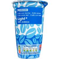 Café light EROSKI, vaso 250 ml