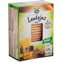 Tostadas crujientes de lentejas bio SANTIVERI, caja 100 g