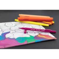 Rotuladores de colores doble punta: pincel y fina Color Experience ALPINO, 12 uds
