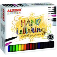 Set Lettering: rotuladores pincel, punta fina, doble punta y lápiz ALPINO, 30 uds