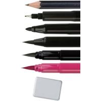 Set Lettering: rotuladores pincel, punta fina, doble punta y lápiz ALPINO, 30 uds