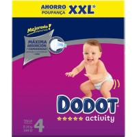 DODOT ACTIVITY XXL pixoihala, 9-14 kg, 4 neurria, kutxa 144 ale