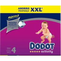 DODOT ACTIVITY XXL pixoihala, 9-14 kg, 4 neurria, kutxa 144 ale