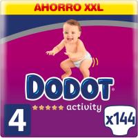 DODOT ACTIVITY XXL pixoihala, 9-14 kg, 4 neurria, kutxa 144 ale