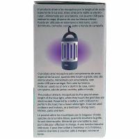 Lámpara antimosquitos recargable con linterna. 4w ( 1w luz +3W parrilla), 1 ud