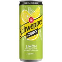 SCHWEPPES ZERO limoi freskagarria azukrerik gabe, lata 33 cl