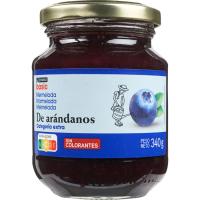 Mermelada de arándanos EROSKI basic, frasco 340 g