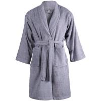 Albornoz para adulto, 100% algodón, 380gr/m2 EROSKI BASIC