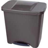 Cubo de basura separador de residuos, con pedal, 50 litros DENOX, 47,5X36X48 cm