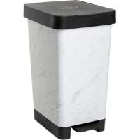 Cubo de basura con pedal Smart Marble, capacidad de 25 litros TATAY, 26x36x47 cm