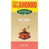 Café molido natural BAQUE, paquete 500 g