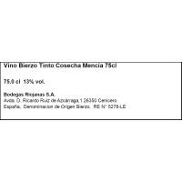 VIORE ardo beltza Bierzo Mencía JD, botila 75 cl