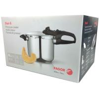 Olla a presión super rápida Duo, apta para todo tipo de cocinas FAGOR, 6 litros
