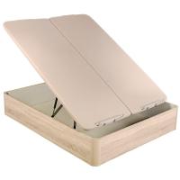 Canapé abatible madera al suelo 3D doble tapa 150x190 Natural PIKOLIN