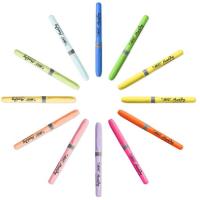 Marcador fluorescente, 11 colores, Highlighters Grip BIC, pack 12 uds