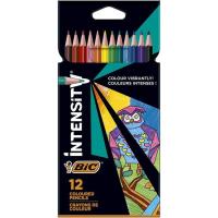 BIC INTENSITY hainbat koloretako arkatzak, kutxa 12 ale