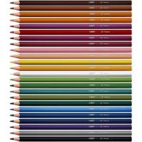 BIC INTENSITY erretxinazko arkatzak, kolore biziak, kutxa 24 ale