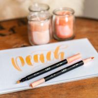 Rotuladores de colores doble punta: pincel y fina, 6 colores Intensity BIC, 6 uds
