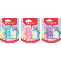 Sacapuntas doble, depósito, goma, colores pastel ¿Cuál te llegará? Conect2 MAPED