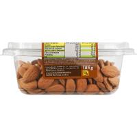 Almendra cruda con piel EROSKI, tarrina 185 g