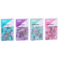 Pinza pala abatible 19mm, 4 colores ¿Cuál te llegará? Nordik APLI, caja 15 uds