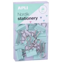 Pinza pala abatible 19mm, 4 colores ¿Cuál te llegará? Nordik APLI, caja 15 uds
