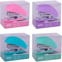 Grapadora mini Nodick + 1000 grapas nº22/6-24/6,  4 colores ¿Cuál te llegará? APLI