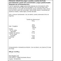 Bolsita de yogur-plátano-fresa HERO pack 4x100 g