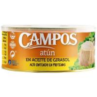 Atún en aceite girasol CAMPOS, lata 750 g