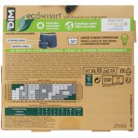 Bóxer hombre algodón orgánico, gris/negro talla L DIM, pack 2 uds