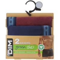 Bóxer hombre algodón orgánico, rojo-azul talla XL DIM, pack 2 uds