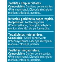 EROSKI kristalak garbitzeko paper zapiak, paketea 50 ale
