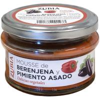 Mousse de berengena-pimiento asado ZUBIA, frasco 130 g