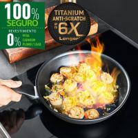 Sartén de aluminio Jordi Cruz, apto para todo tipo de cocinas TEFAL, Ø20 cm