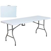 Mesa plegable blanca 180x70x74cm CAPRICE, 1 ud