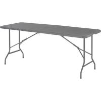 Mesa plegable Caprice antracita, con asa transportadora, 180x70x74 cm, 1ud