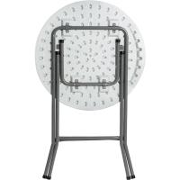Mesa Horeca plegable blanca  Ø60 cm, 1 ud