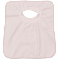 Babero rosa con goma en cuello impermeable de microfibra TITIN, 33x36cm