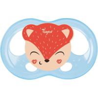 Chupete fisiológico silicona Soft-reduce irritaciones,  6 a 18meses TIGEX, 2uds