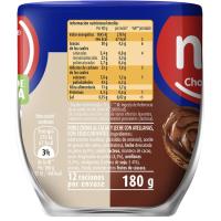 Crema de cacao 0% chocoleche duo NOCILLA, vaso 180 g