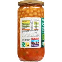 Garbanzos con verdura EROSKI BIO/ECO, frasco 700 g