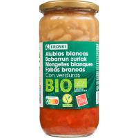 Alubias con verduras EROSKI BIO/ECO, frasco 700 g