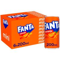 Refresco de naranja FANTA, pack 6x20 cl