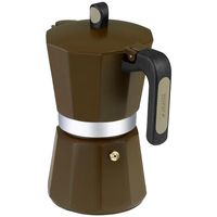 Cafetera de aluminio New Cream, apto para todo tipo de cocinas, MONIX, 6 tazas
